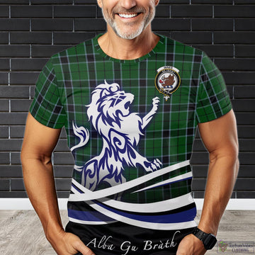 Innes Hunting Tartan T-Shirt with Alba Gu Brath Regal Lion Emblem