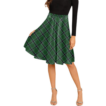 Innes Hunting Tartan Melete Pleated Midi Skirt