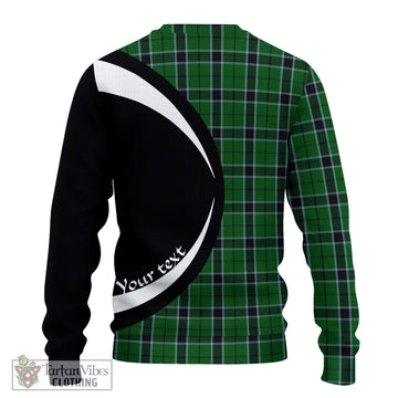 Innes Hunting Tartan Ugly Sweater with Family Crest Circle Style