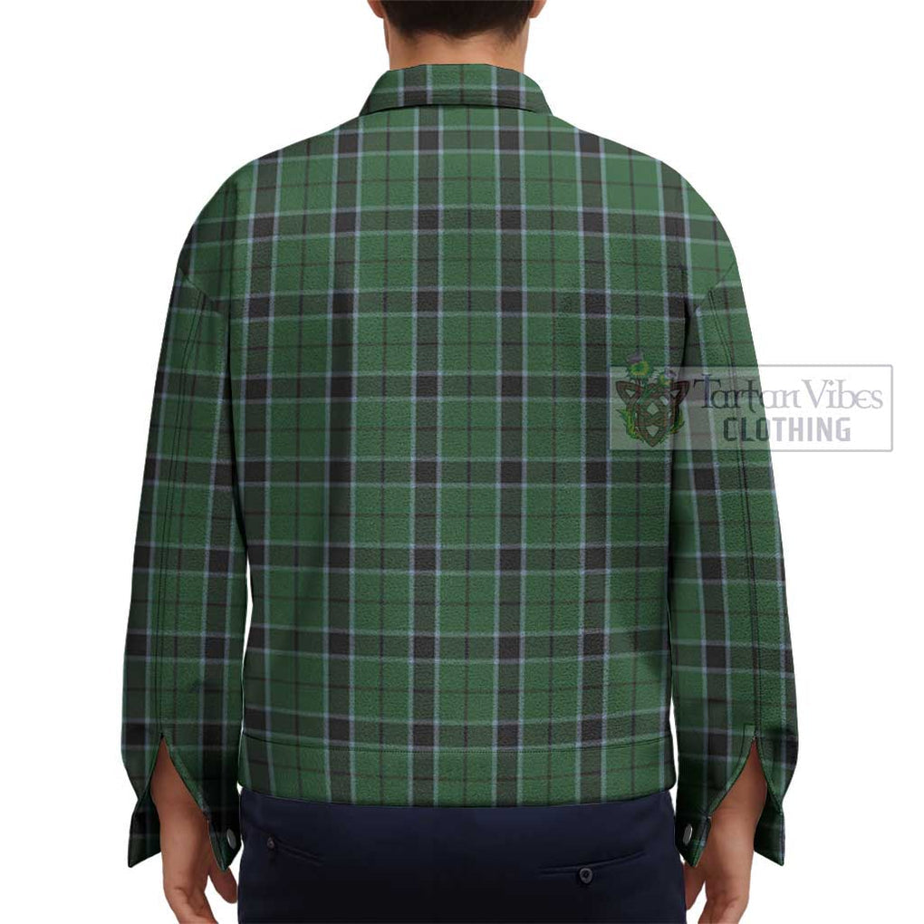 Innes Hunting Tartan Unisex Lapel Cotton Jacket - Tartan Vibes Clothing