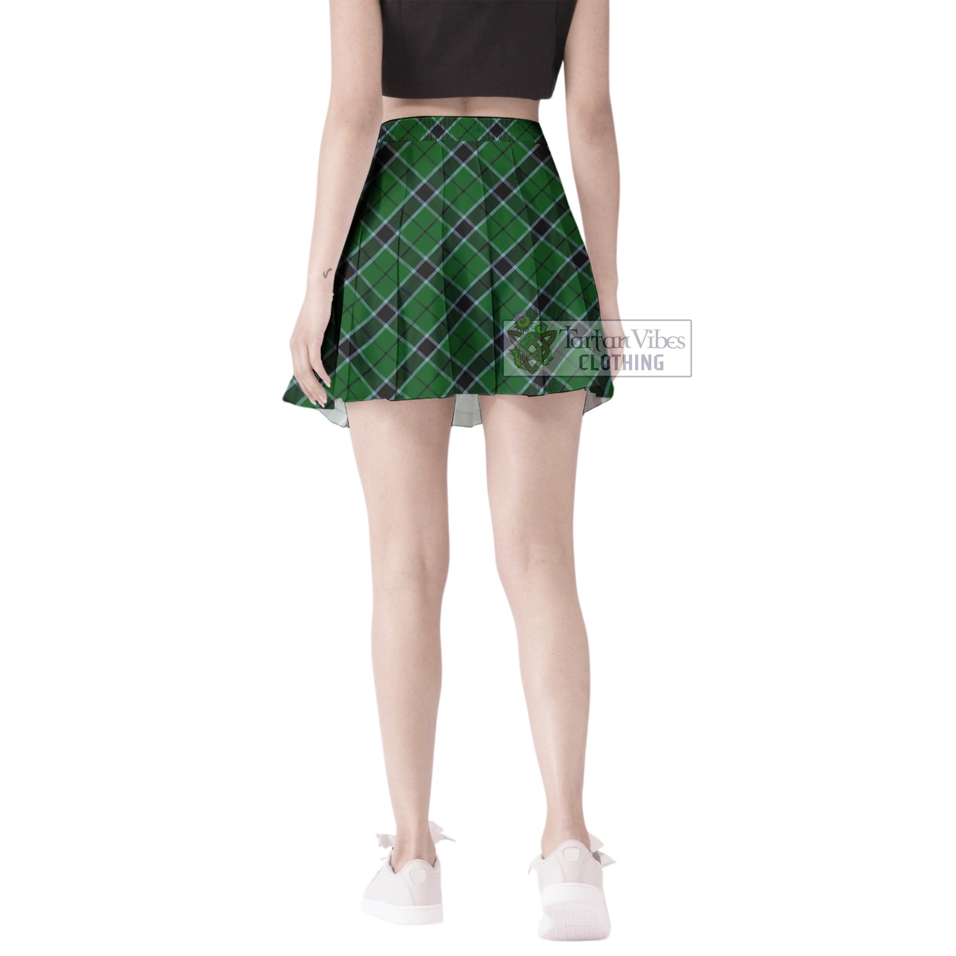 Tartan Vibes Clothing Innes Hunting Tartan Women's Plated Mini Skirt