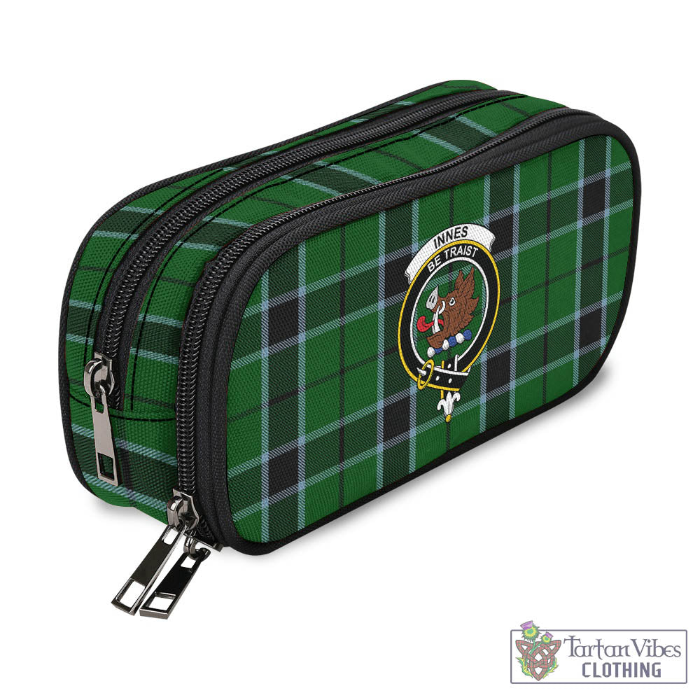 Tartan Vibes Clothing Innes Hunting Tartan Pen and Pencil Case with Family Crest