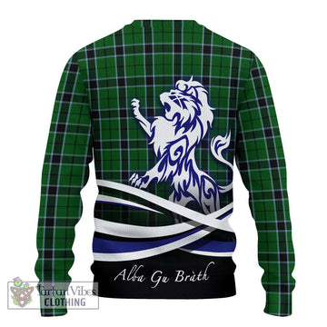 Innes Hunting Tartan Ugly Sweater with Alba Gu Brath Regal Lion Emblem