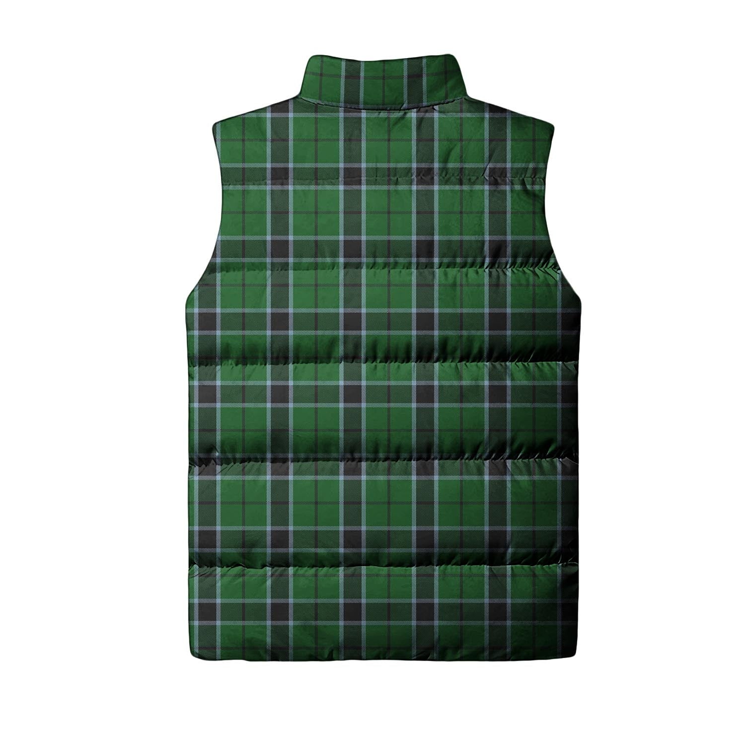 Innes Hunting Tartan Sleeveless Puffer Jacket with Family Crest - Tartanvibesclothing