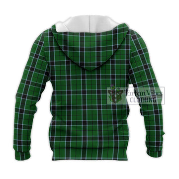 Innes Hunting Tartan Knitted Hoodie with Family Crest DNA In Me Style