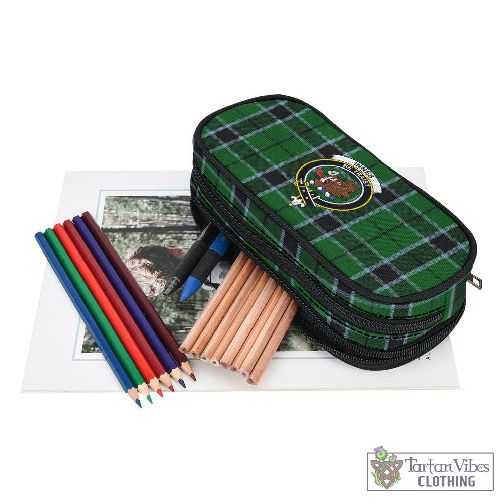 Tartan Vibes Clothing Innes Hunting Tartan Pen and Pencil Case with Family Crest