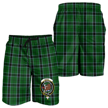 Innes Hunting Tartan Mens Shorts with Family Crest