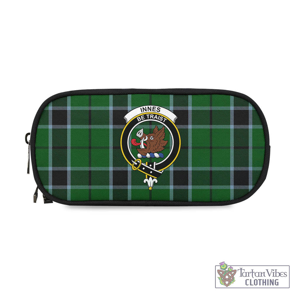 Tartan Vibes Clothing Innes Hunting Tartan Pen and Pencil Case with Family Crest