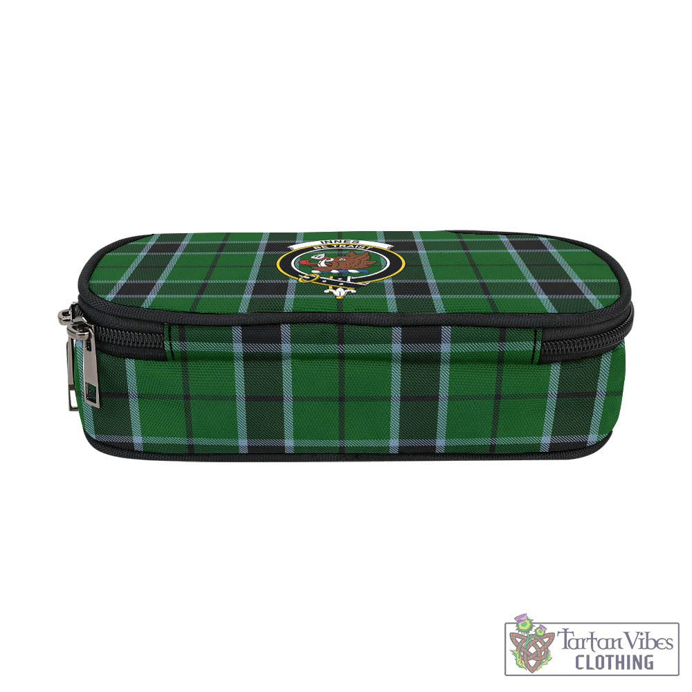 Tartan Vibes Clothing Innes Hunting Tartan Pen and Pencil Case with Family Crest