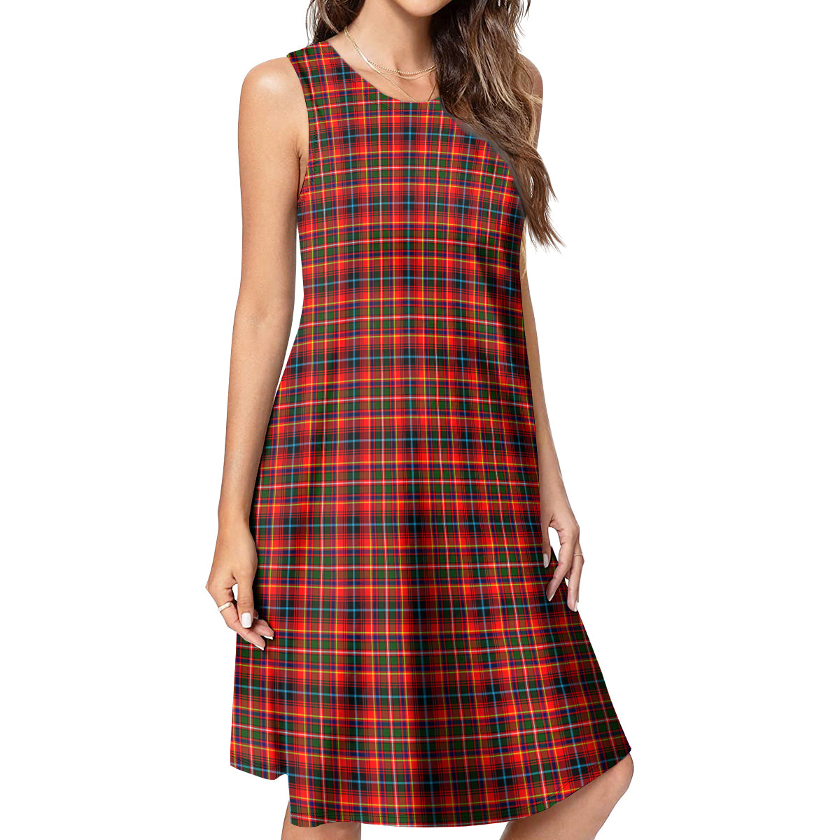 Innes Modern Tartan Womens Casual Dresses - Tartanvibesclothing