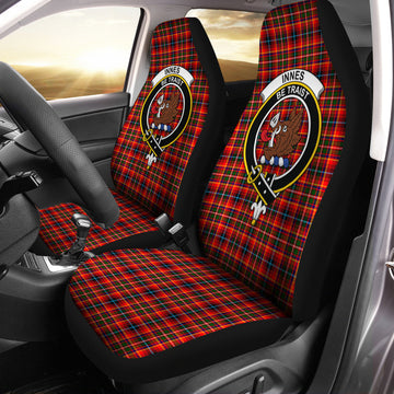 Innes Modern Tartan Car Seat Cover with Family Crest