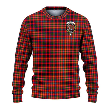 Innes Modern Tartan Ugly Sweater with Family Crest