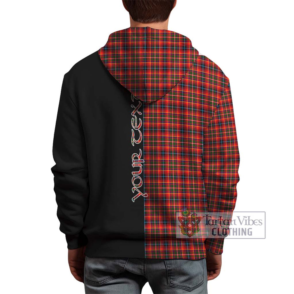 Innes Modern Tartan Hoodie with Family Crest and Half Of Me Style - Tartanvibesclothing Shop