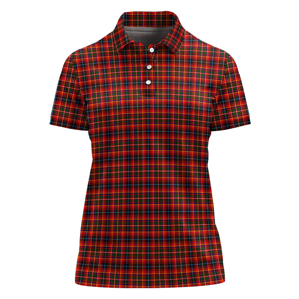 Innes Modern Tartan Polo Shirt For Women - Tartan Vibes Clothing