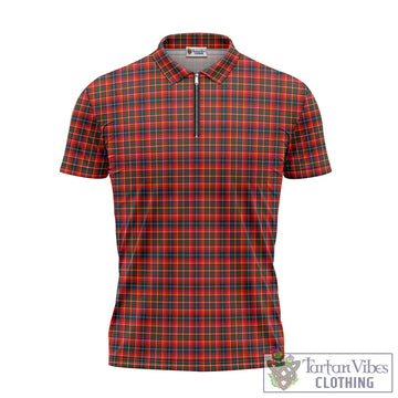 Innes Modern Tartan Zipper Polo Shirt