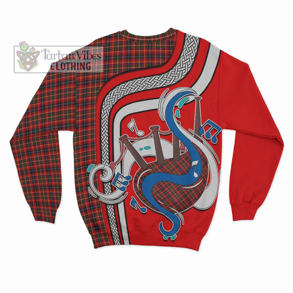 Tartan Vibes Clothing Innes Modern Tartan Sweatshirt with Epic Bagpipe Style