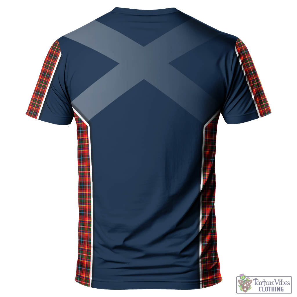 Tartan Vibes Clothing Innes Modern Tartan T-Shirt with Family Crest and Scottish Thistle Vibes Sport Style