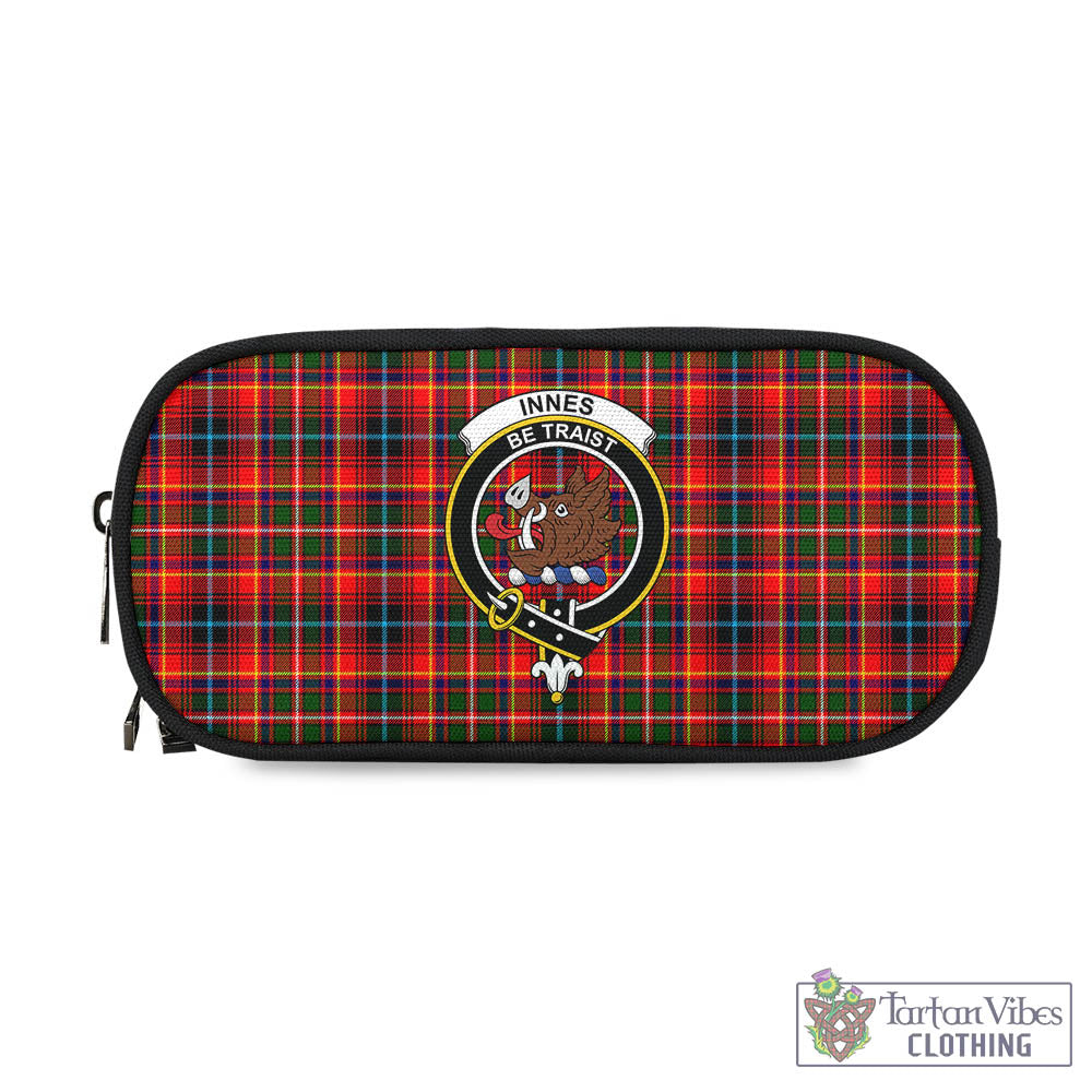 Tartan Vibes Clothing Innes Modern Tartan Pen and Pencil Case with Family Crest