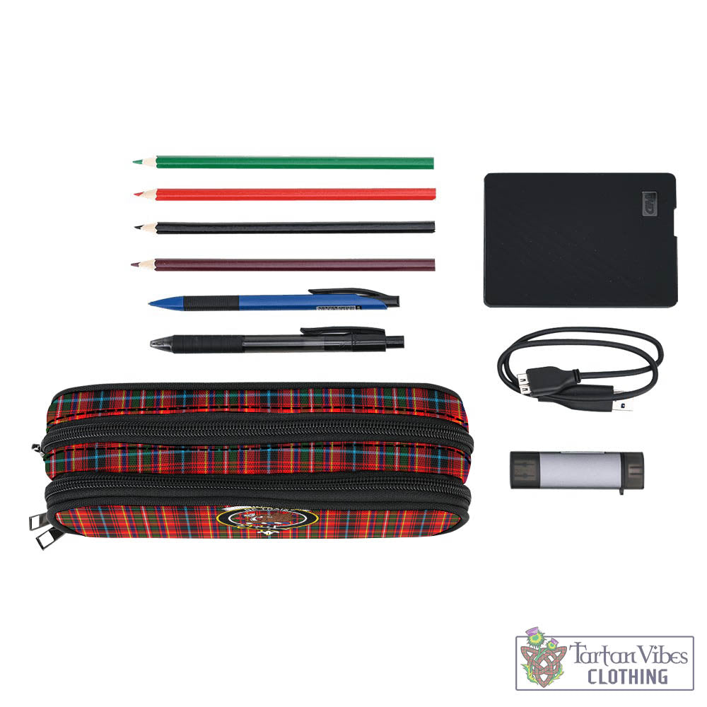 Tartan Vibes Clothing Innes Modern Tartan Pen and Pencil Case with Family Crest