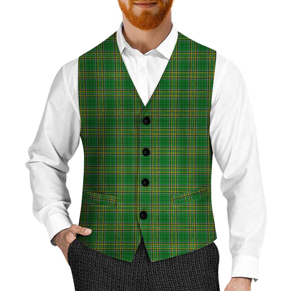 Tartan Vibes Clothing Ireland National Tartan Men's Sleeveless Suit Vest