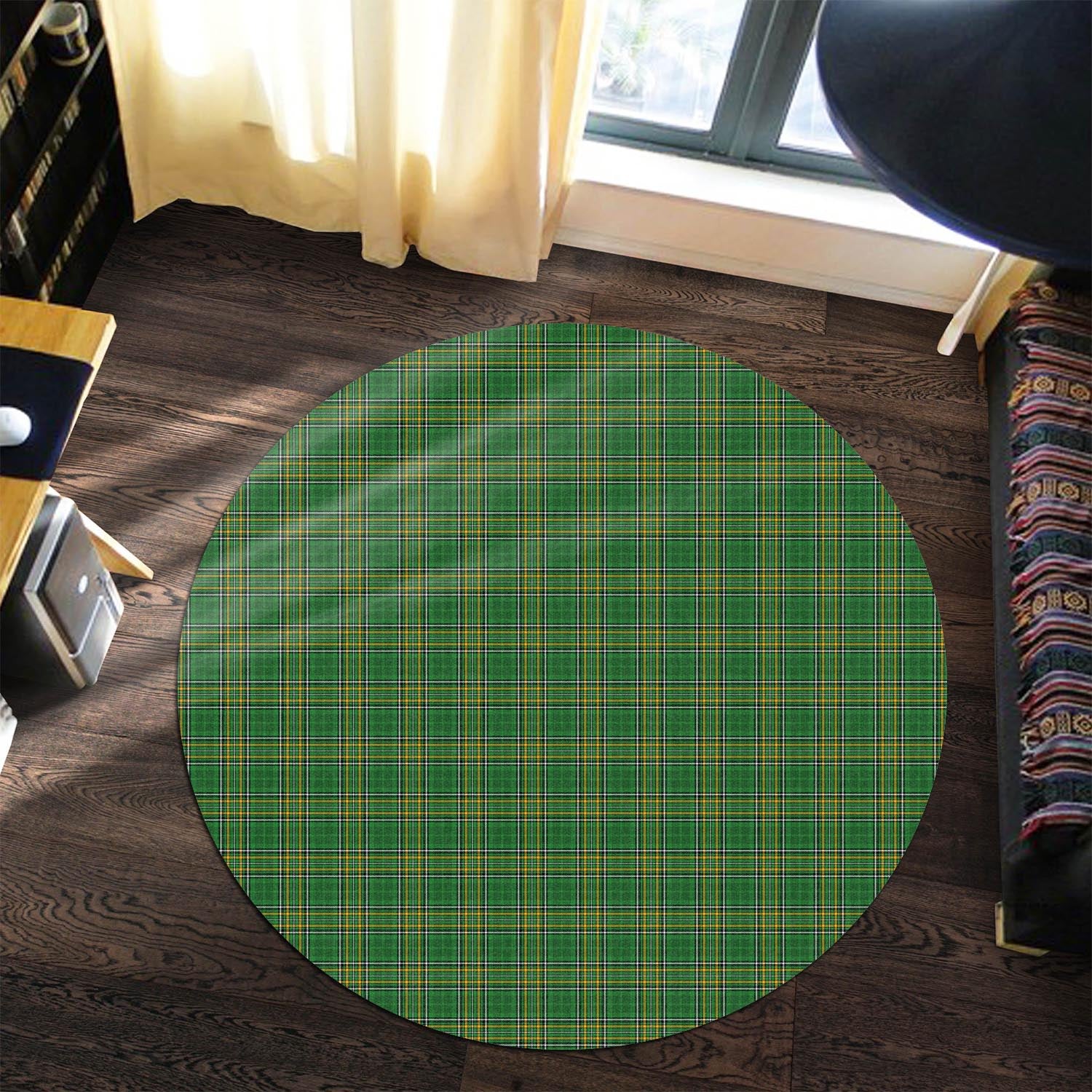 ireland-national-tartan-round-rug