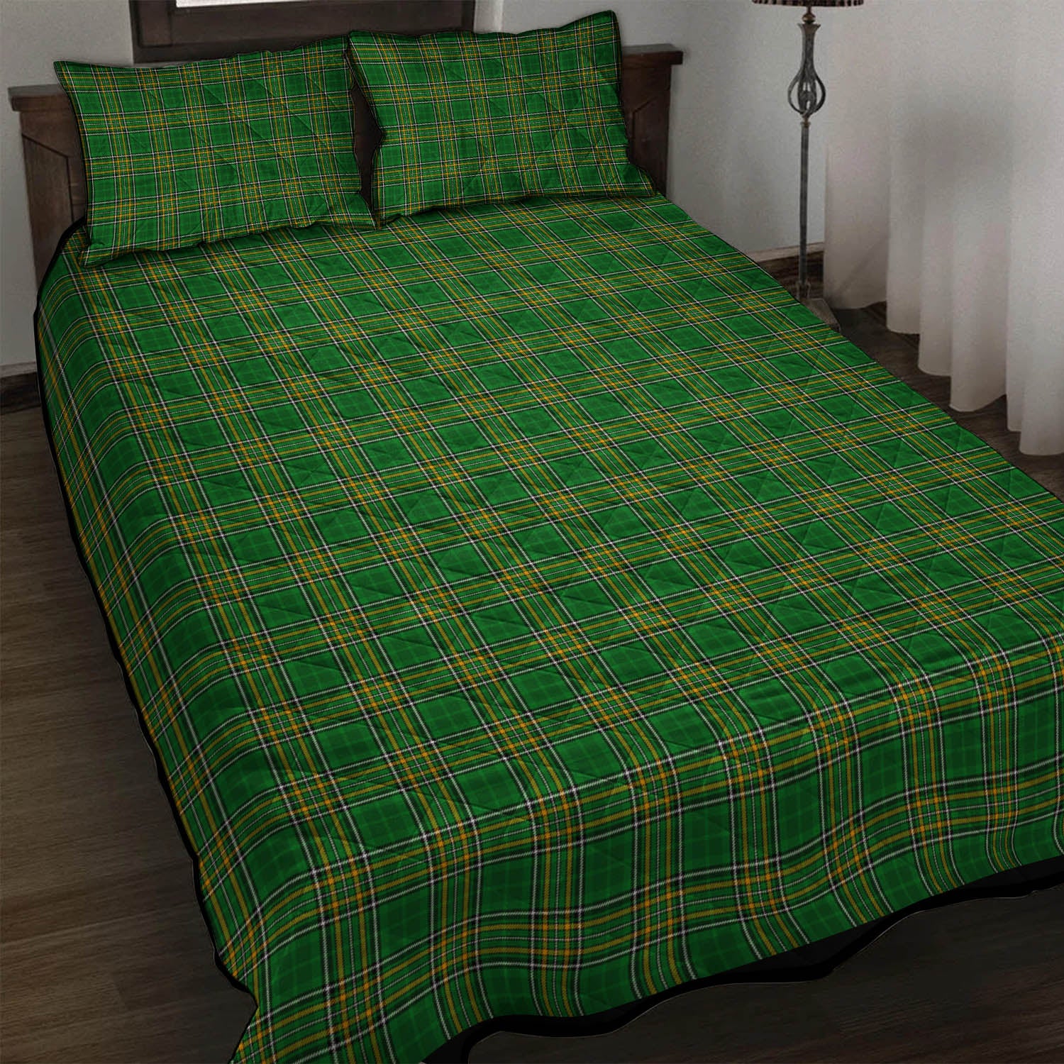 Ireland National Tartan Quilt Bed Set - Tartan Vibes Clothing