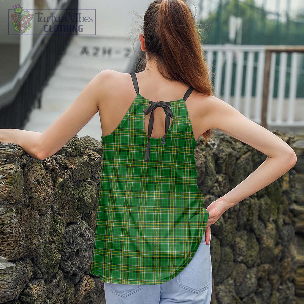 Tartan Vibes Clothing Ireland National Tartan Loose Halter Neck Camisole