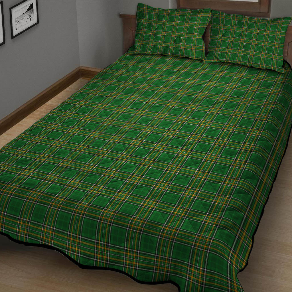 Ireland National Tartan Quilt Bed Set - Tartan Vibes Clothing