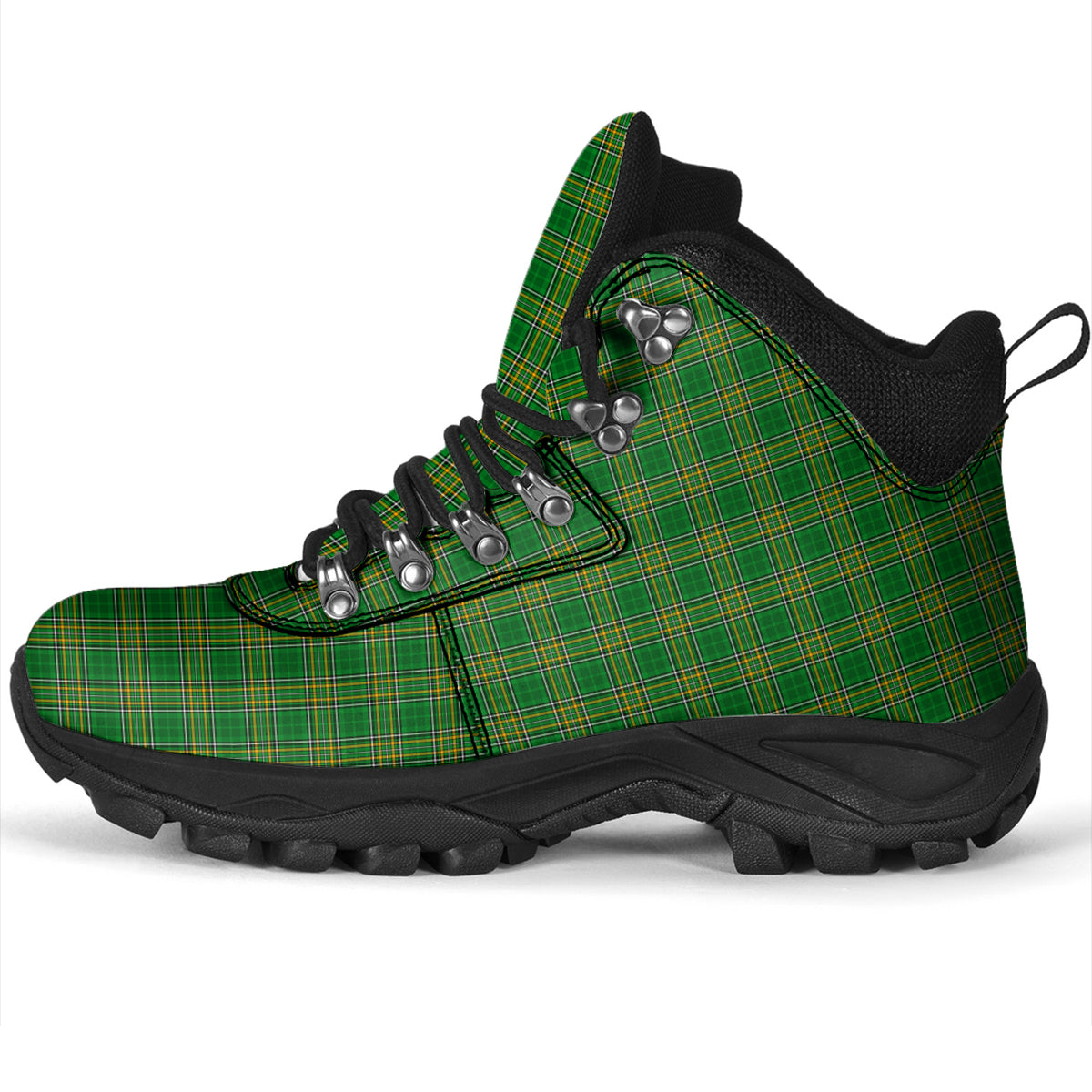 Ireland National Tartan Alpine Boots - Tartanvibesclothing