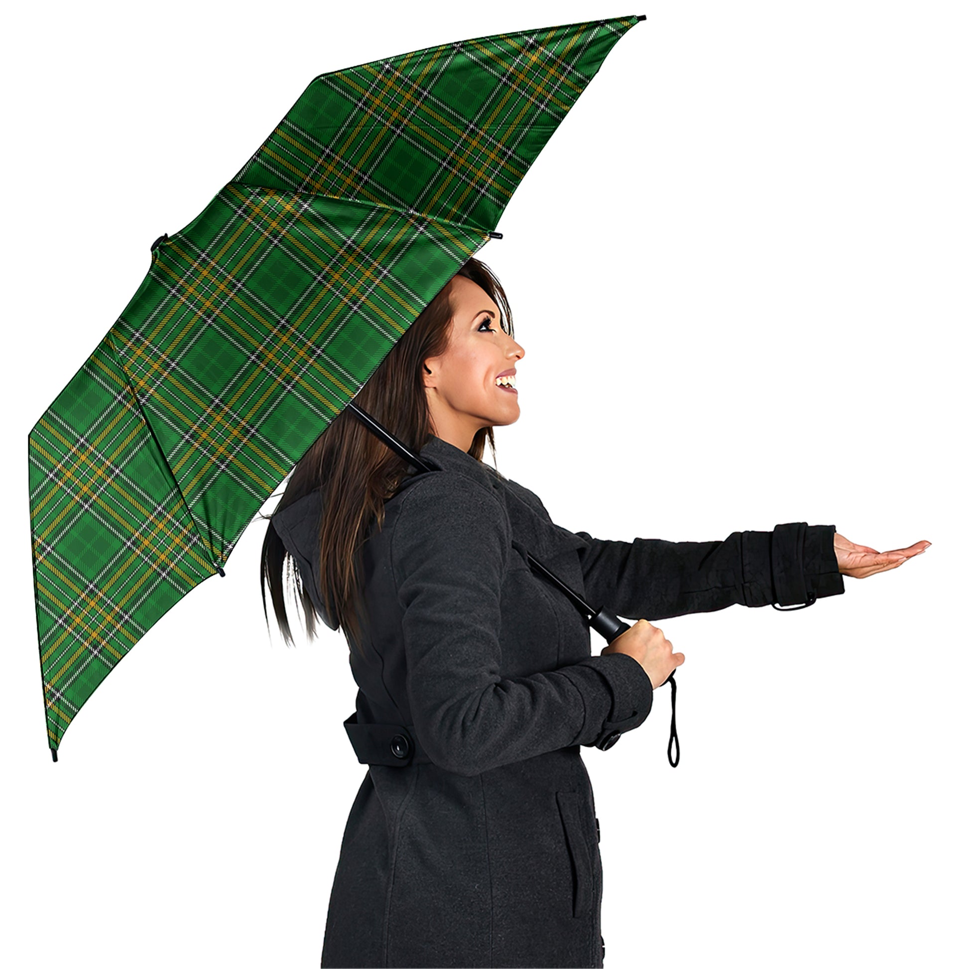 Ireland National Tartan Umbrella - Tartanvibesclothing