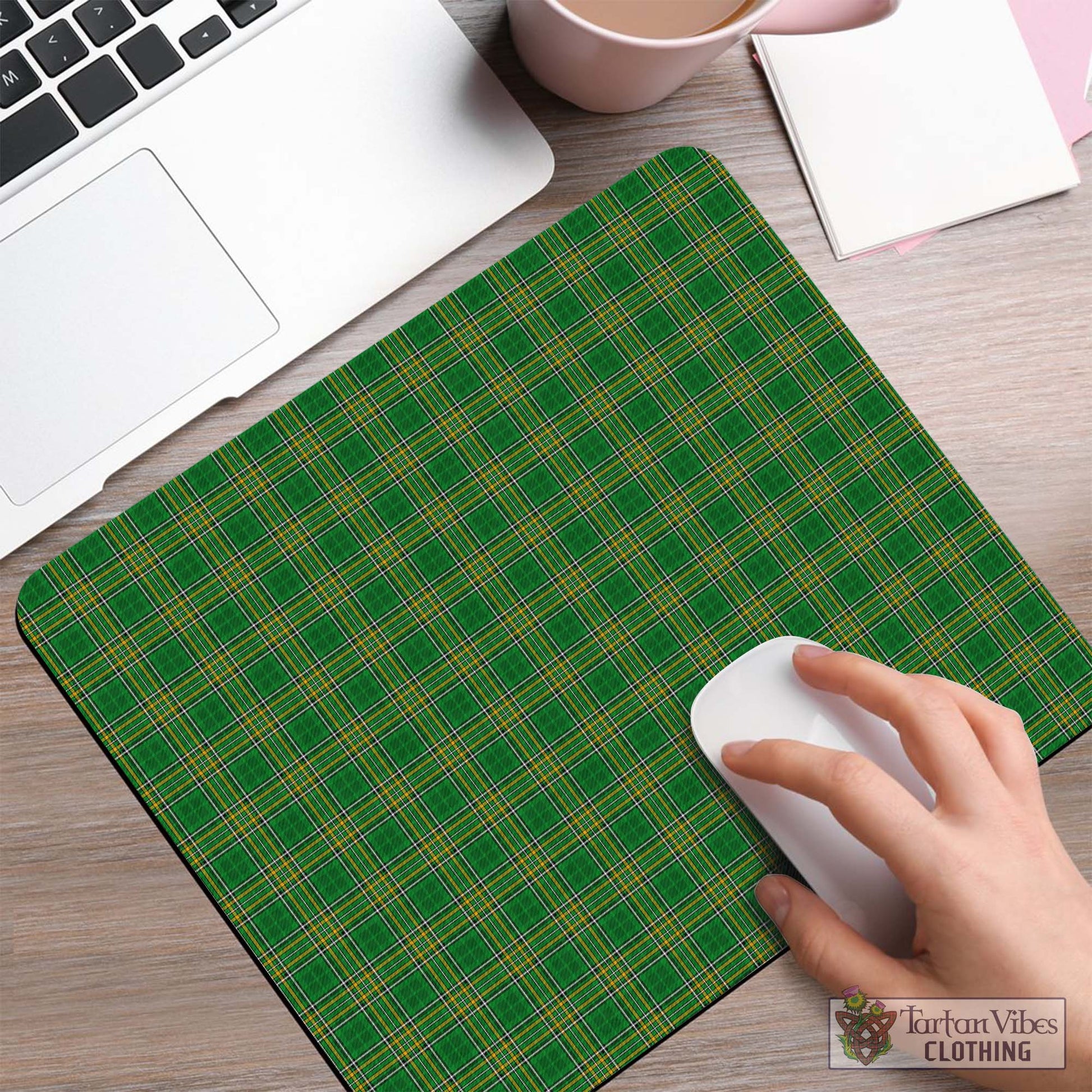 Tartan Vibes Clothing Ireland National Tartan Mouse Pad