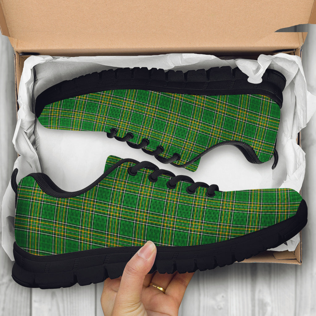 Ireland National Tartan Sneakers - Tartan Vibes Clothing