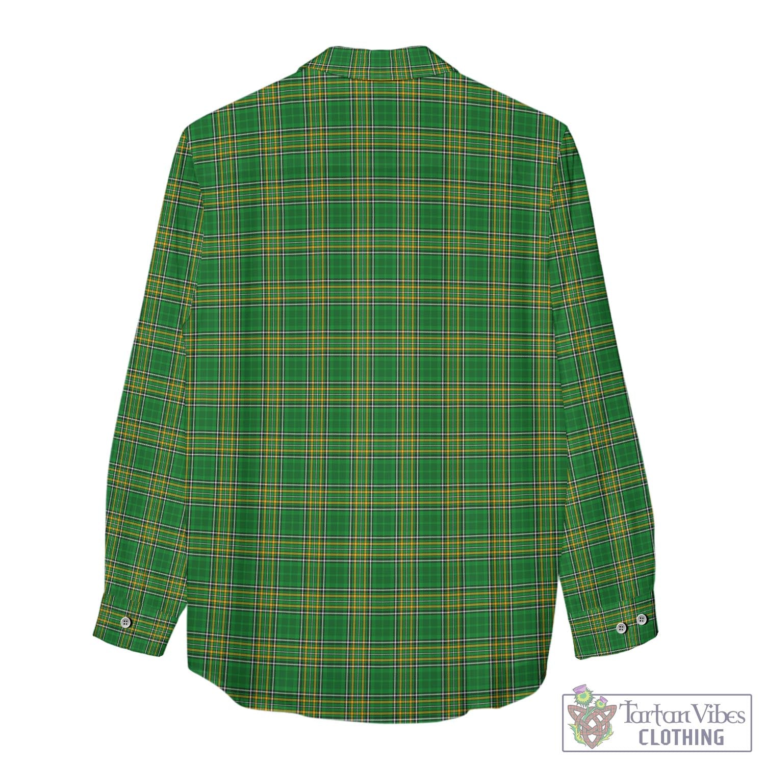 Ireland National Tartan Womens Casual Shirt