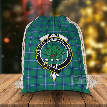 Irvine Tartan Christmas Santa's Bag with Family Crest