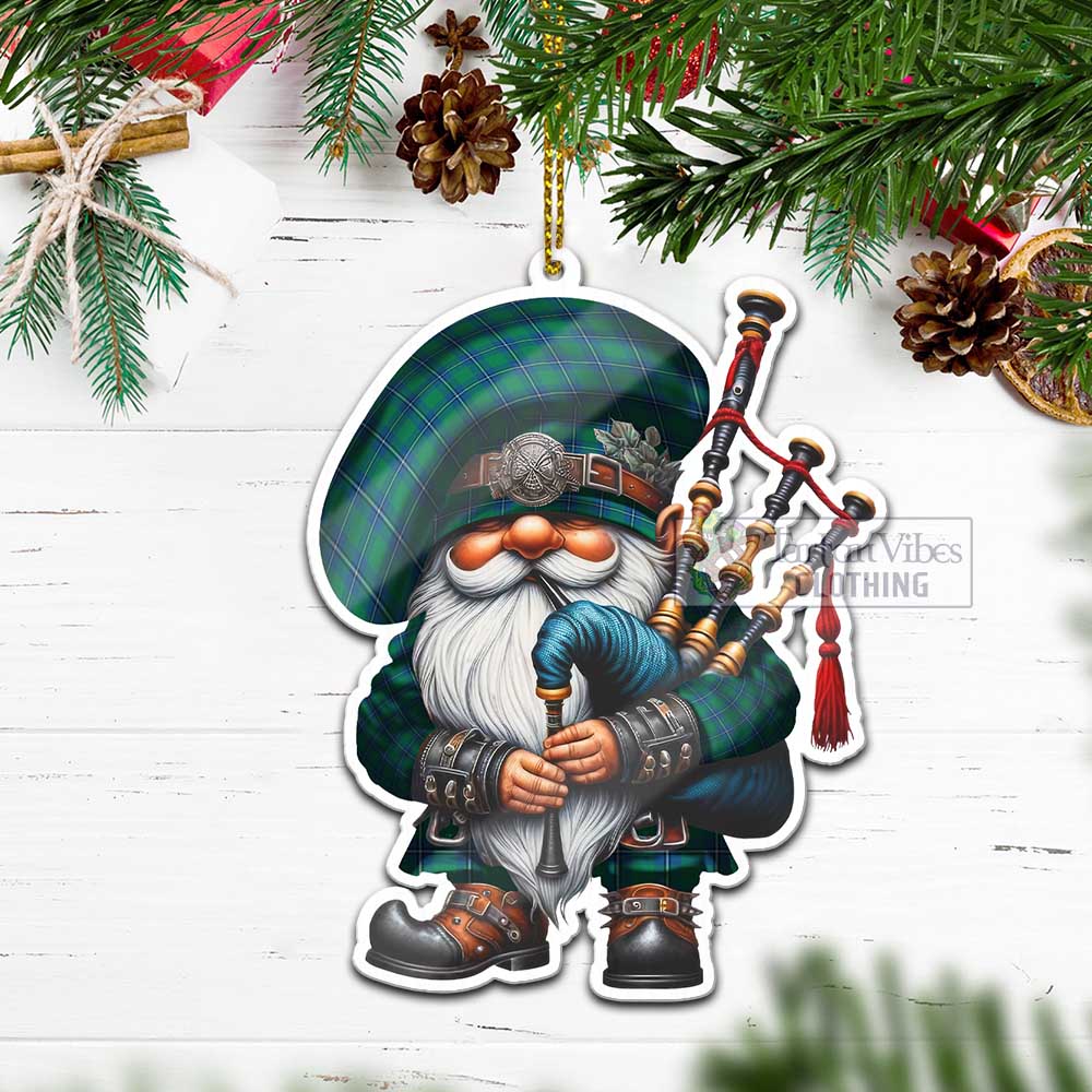 Tartan Vibes Clothing Irvine Tartan Badpiper Gnome Christmas Ornament