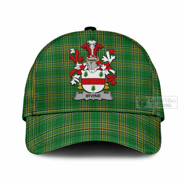 Irvine Irish Clan Tartan Classic Cap with Coat of Arms