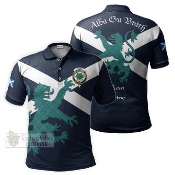 Irvine Tartan Lion Rampant Polo Shirt Proudly Display Your Heritage with Alba Gu Brath and Clan Name