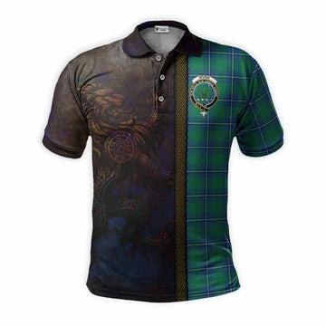 Irvine Tartan Family Crest Polo Shirt Alba Gu Brath Be Brave Lion Ancient Style Kid - Tartan Vibes Clothing