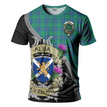 Irvine Tartan Family Crest T-Shirt Lion Rampant Royal Thistle Shield Celtic Inspired Kid's Shirt - Tartan Vibes Clothing