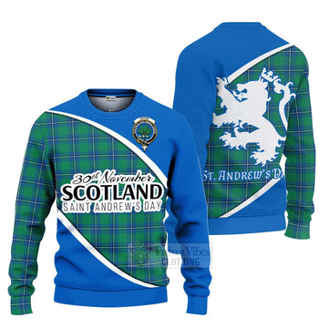 Irvine Family Crest Tartan Ugly Sweater Celebrate Saint Andrew's Day in Style