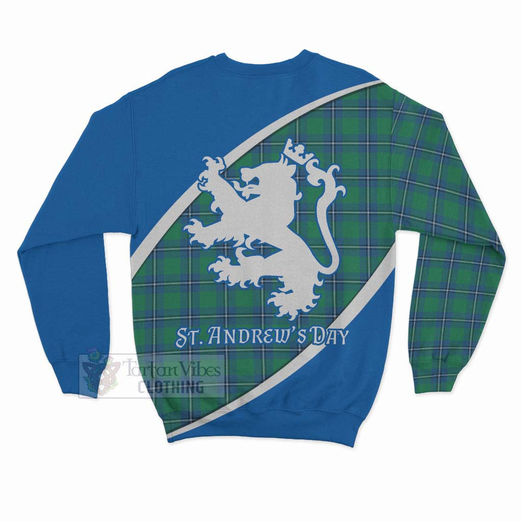 Tartan Vibes Clothing Irvine Family Crest Tartan Sweatshirt Celebrate Saint Andrew's Day in Style