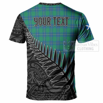 Irvine Crest Tartan T-Shirt with New Zealand Silver Fern Half Style