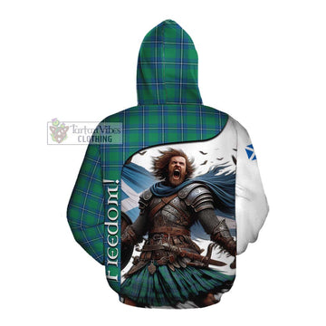 Irvine Crest Tartan Cotton Hoodie Inspired by the Freedom of Scottish Warrior