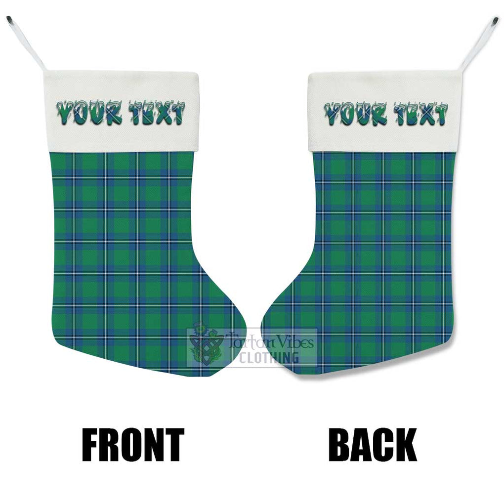 Tartan Vibes Clothing Irvine Tartan Christmas Stocking with Personalized Text