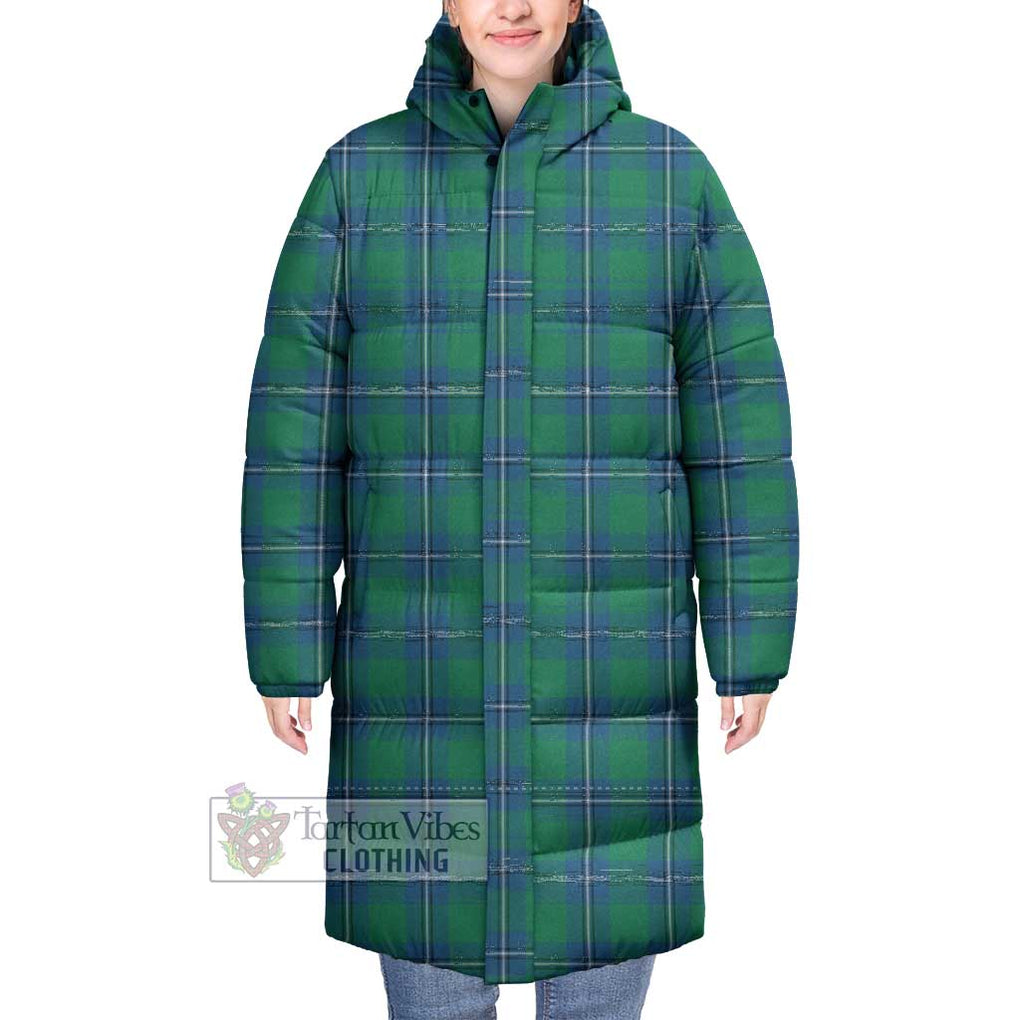 Tartan Vibes Clothing Irvine Tartan Long Down Jacket