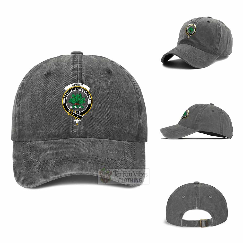 Tartan Vibes Clothing Irvine Clan Crest Denim Classic Cap