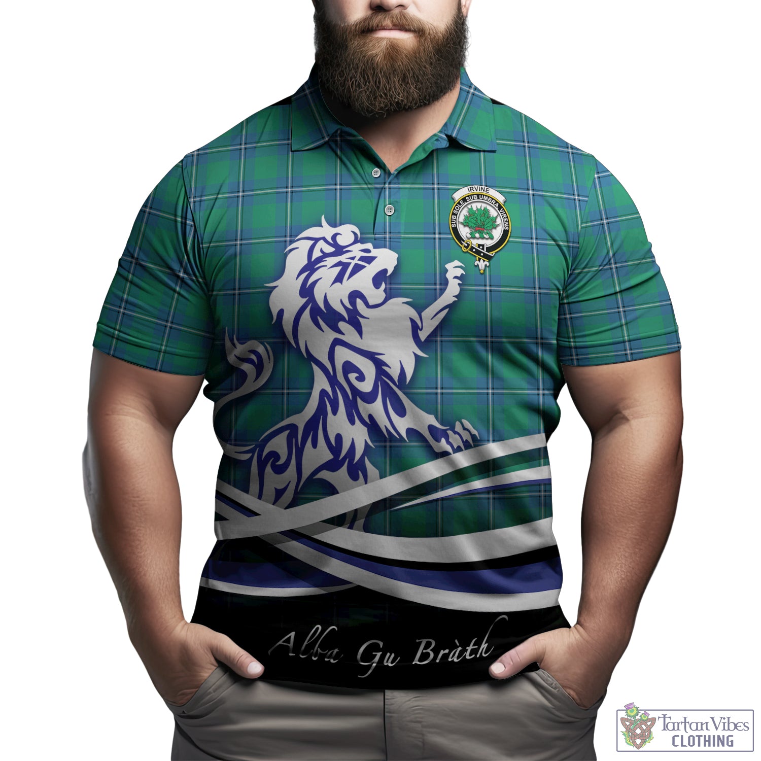 irvine-ancient-tartan-polo-shirt-with-alba-gu-brath-regal-lion-emblem