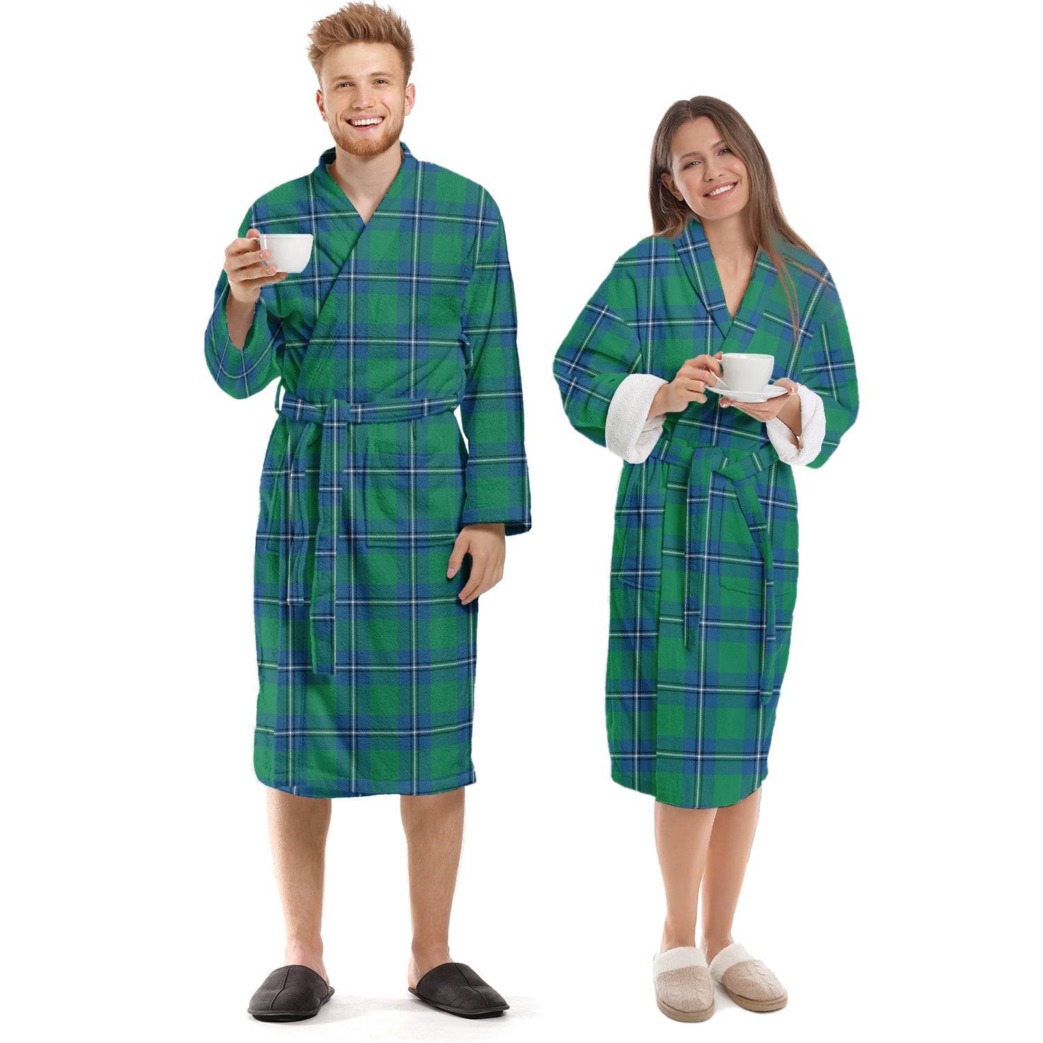 Irvine Tartan Bathrobe Unisex S - Tartan Vibes Clothing