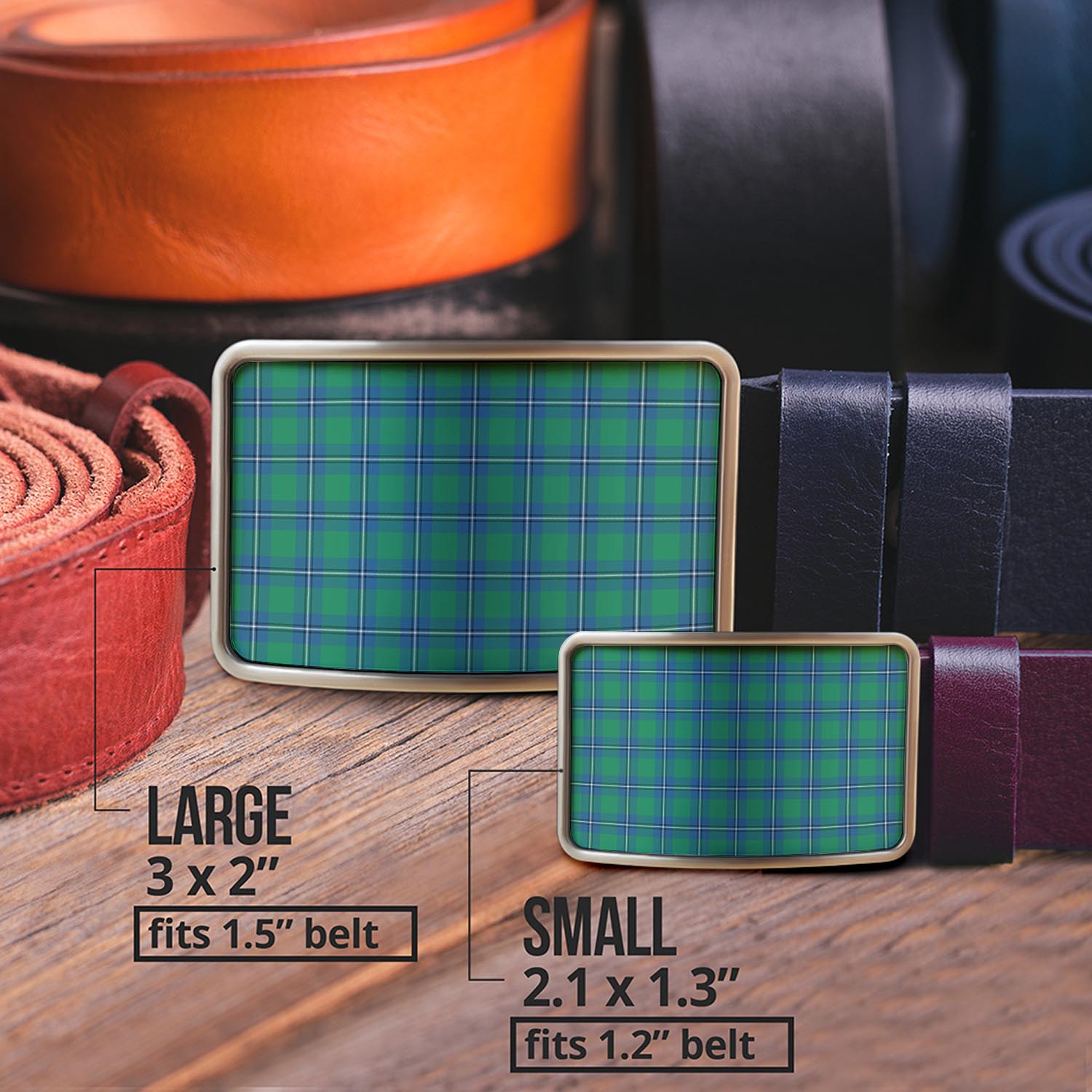 Irvine Tartan Belt Buckles - Tartan Vibes Clothing