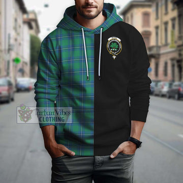 Irvine Tartan Hoodie with Family Crest and Half Of Me Style